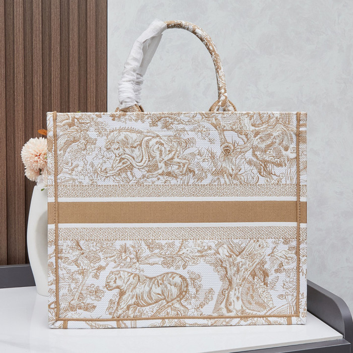 Dior Book Tote 35 41cm Designer Luxury Handbags Purse Larger Capacity Shopping Bags Beach Bags No Box