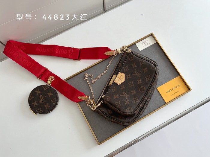 Louis Vuitton Luxury Designer Crossbody Bags Gradient Ramp Brand Fashion Women 3 in 1 Mahjong Package