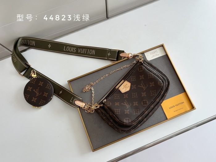 Louis Vuitton Luxury Designer Crossbody Bags Gradient Ramp Brand Fashion Women 3 in 1 Mahjong Package