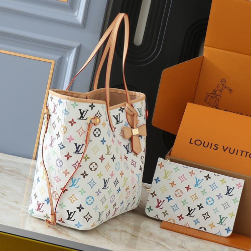 Louis Vuitton 32 cm Neverfull Designer Luxury Handbags Purses Large Capacity Mother And Child Shopping Bags No Box