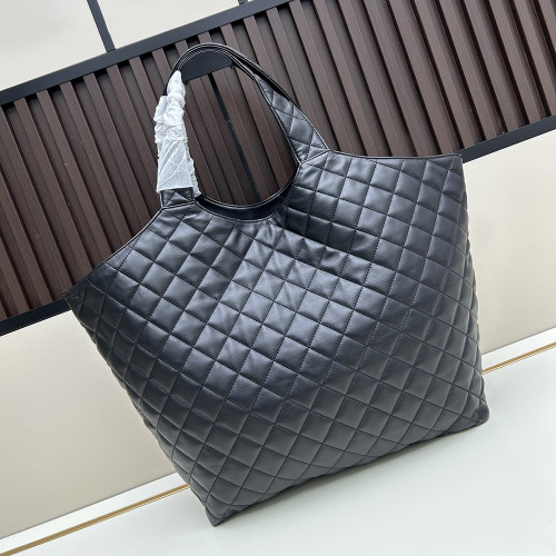 YSL 58cm Diamond Pattern Beach Bags Designer Tote Bag Shopping Handbags Purse Large Capacity Travel Luggage Bag Composite Bag No Box