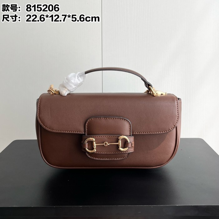 Gucci 22cm Classic Horsebit 1955 Saddle Bag Crossbody Designer Bags Messenger Bag No Box