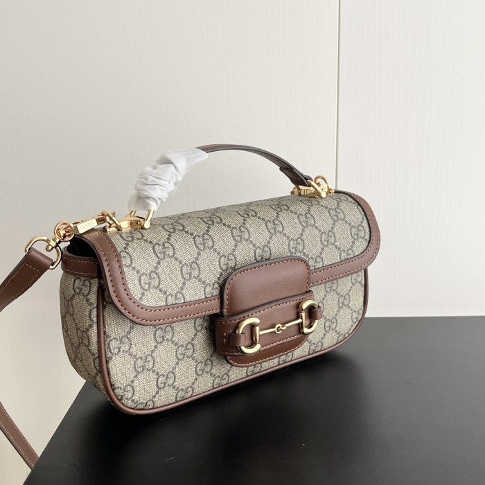 Gucci 22cm Classic Horsebit 1955 Saddle Bag Crossbody Designer Bags Messenger Bag No Box