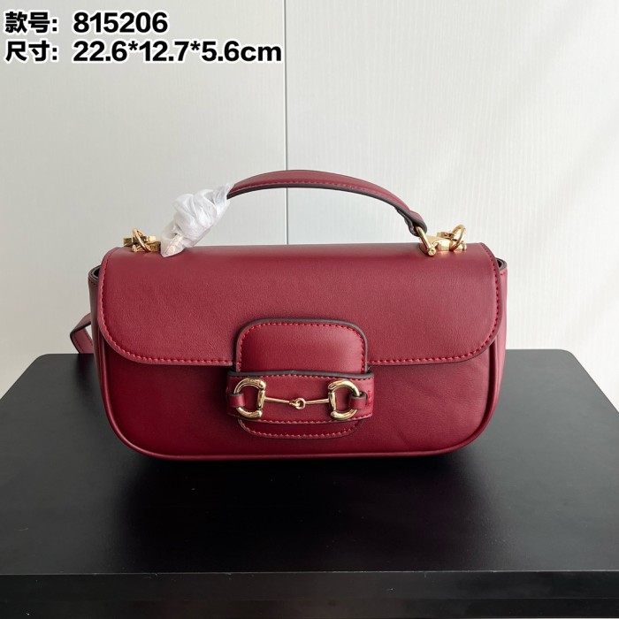 Gucci 22cm Classic Horsebit 1955 Saddle Bag Crossbody Designer Bags Messenger Bag No Box