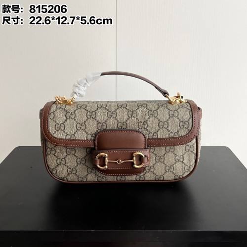 Gucci 22cm Classic Horsebit 1955 Saddle Bag Crossbody Designer Bags Messenger Bag No Box