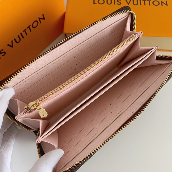 Louis vuitton 19cm Zipper Wallet Designer Bags ID Card Bag M60017