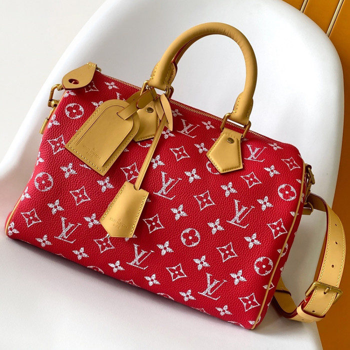 Louis Vuitton 18 25 30 40 50cm Speedy Bandouliere Travel Bag Designer Luxury Handbags Purse Designer Crossbody Bags High Quality No Box