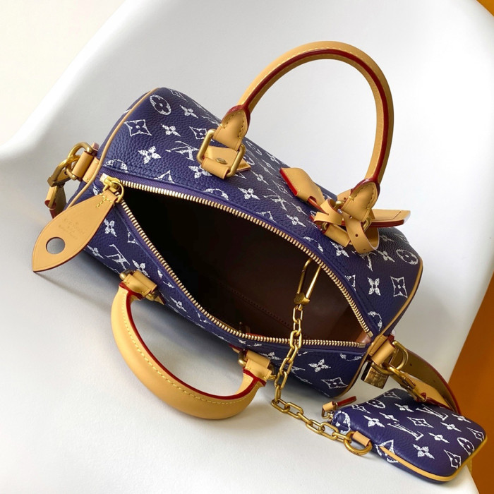 Louis Vuitton 25 40 50cm Speedy Bandouliere Travel Bag Designer Luxury Handbags Purse Designer Crossbody Bags High Quality No Box
