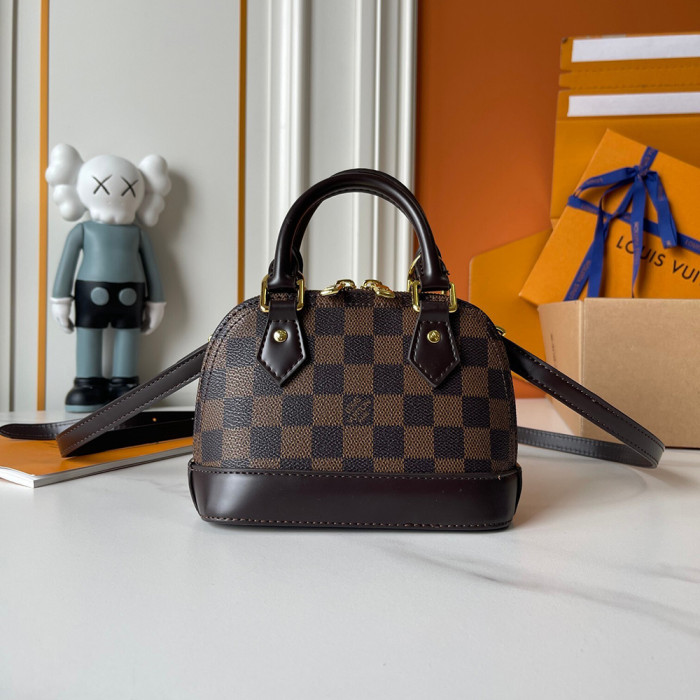 Louis Vuitton 18cm Alma BB Designer Crossbody Bags Printing Flower Luxury Handbags Purse Shell PackageNo Box