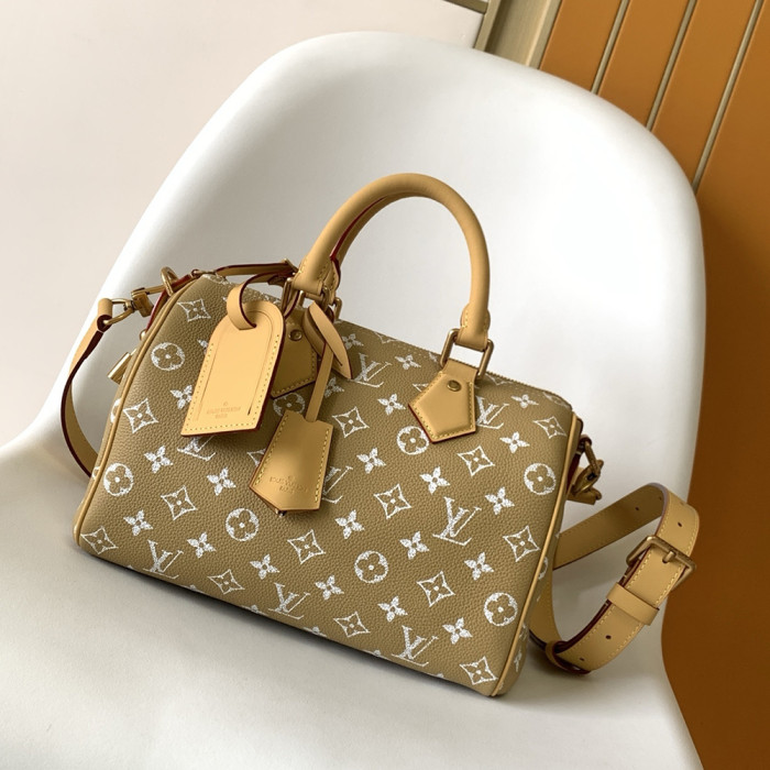 Louis Vuitton 25cm Speedy Bandouliere Travel Bag Designer Luxury Handbags Purse Designer Crossbody Bags High Quality No Box