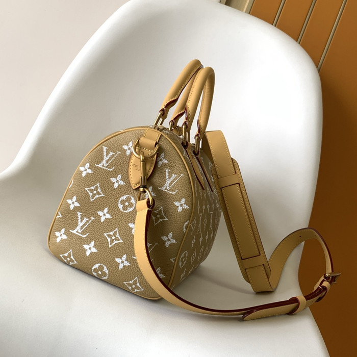 Louis Vuitton 25cm Speedy Bandouliere Travel Bag Designer Luxury Handbags Purse Designer Crossbody Bags High Quality No Box