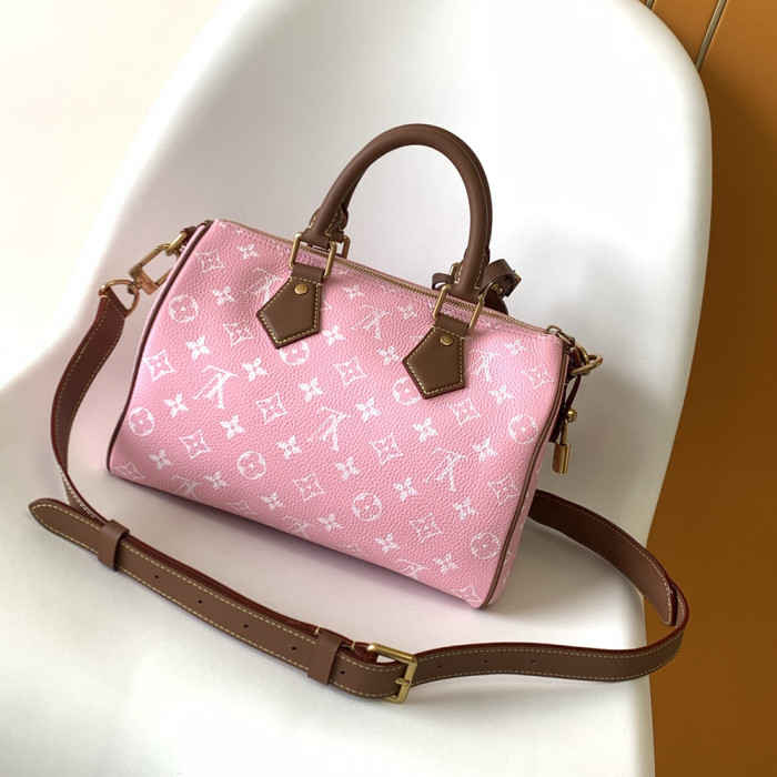 Louis Vuitton 25cm Speedy Bandouliere Travel Bag Designer Luxury Handbags Purse Designer Crossbody Bags High Quality No Box