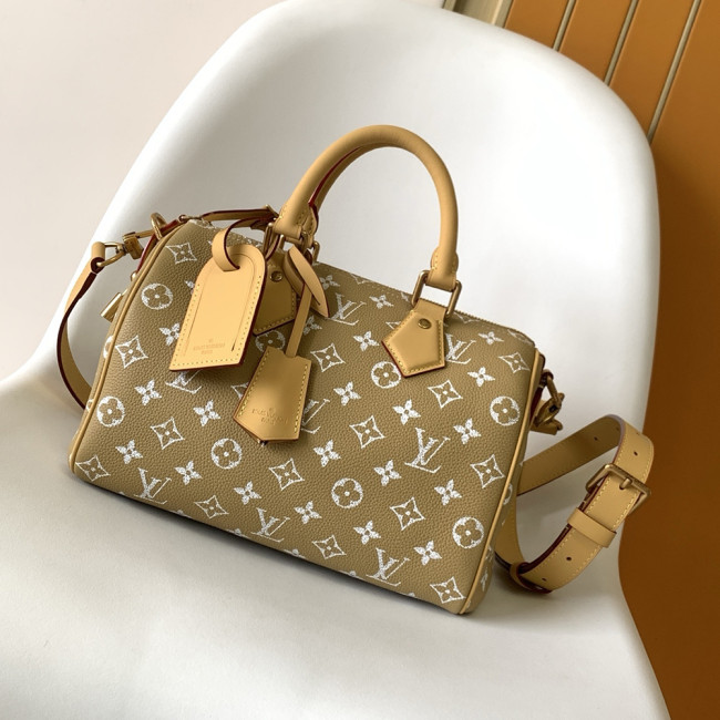 Louis Vuitton 25cm Speedy Bandouliere Travel Bag Designer Luxury Handbags Purse Designer Crossbody Bags High Quality No Box