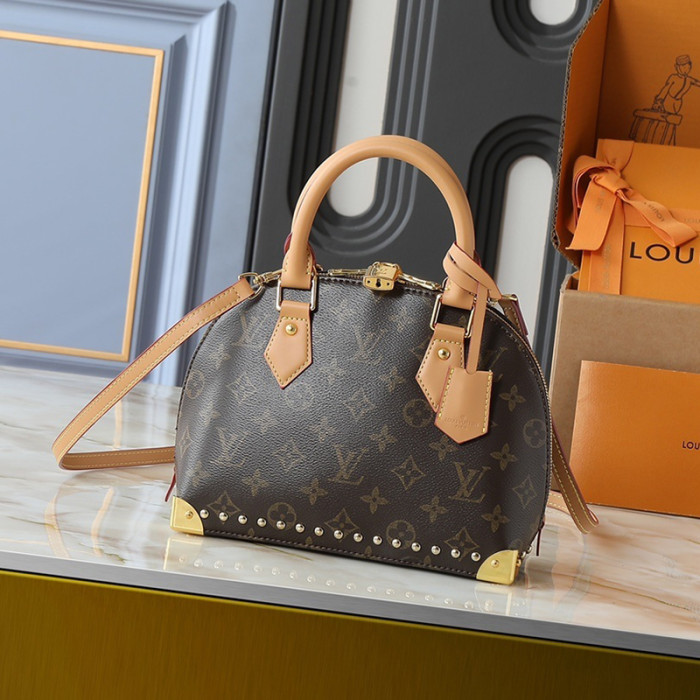 Louis Vuitton 25cm Alma Trunk Shell Package Designer Crossbody Bags Printing flower Luxury Handbags Purse No Box