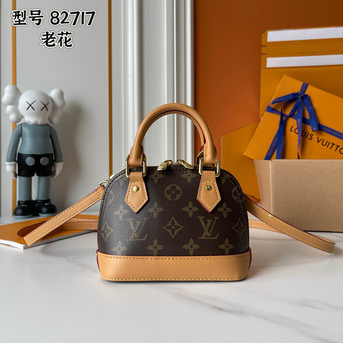 Louis Vuitton 18cm Alma BB Designer Crossbody Bags Printing Flower Luxury Handbags Purse Shell PackageNo Box