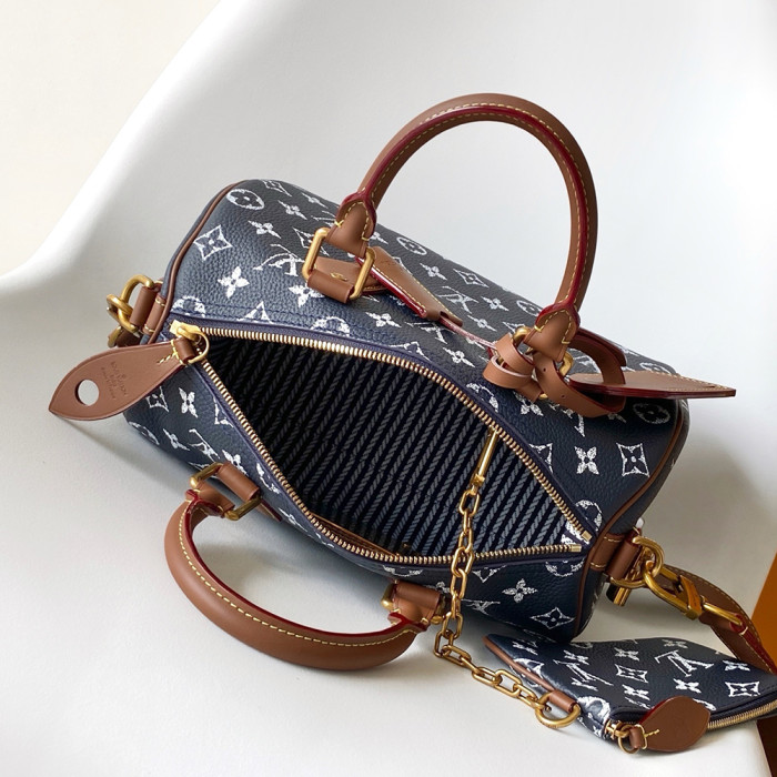 Louis Vuitton 25 30 40cm Speedy Bandouliere Travel Bag Designer Luxury Handbags Purse Designer Crossbody Bags High Quality No Box
