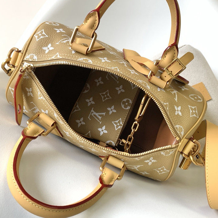Louis Vuitton 25cm Speedy Bandouliere Travel Bag Designer Luxury Handbags Purse Designer Crossbody Bags High Quality No Box
