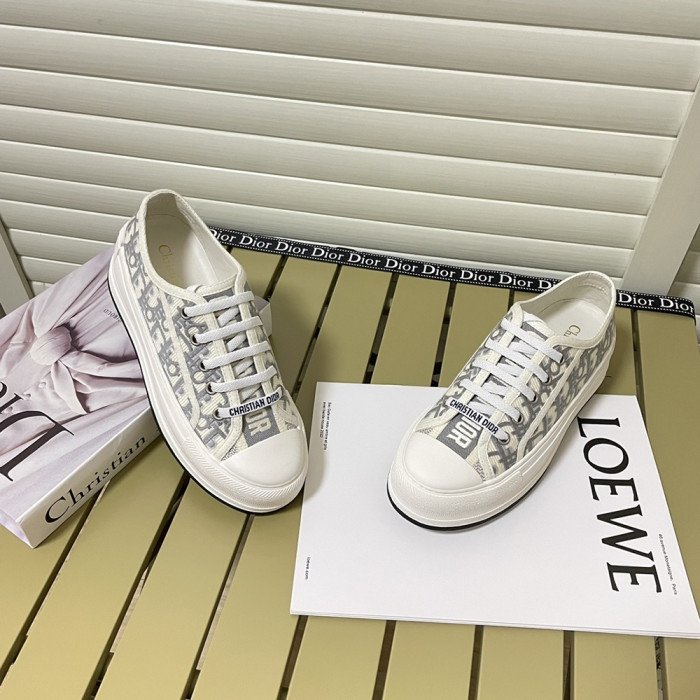 Dior Women Luxury Designer Shoes Canvas Shoes Loafers Flat Outdoor Shoes Sneakers Casual Shoes  Size 35 To 40