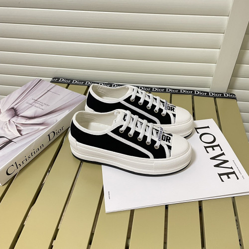 Dior Women Luxury Designer Shoes Canvas Shoes Loafers Flat Outdoor Shoes Sneakers Casual Shoes  Size 35 To 40