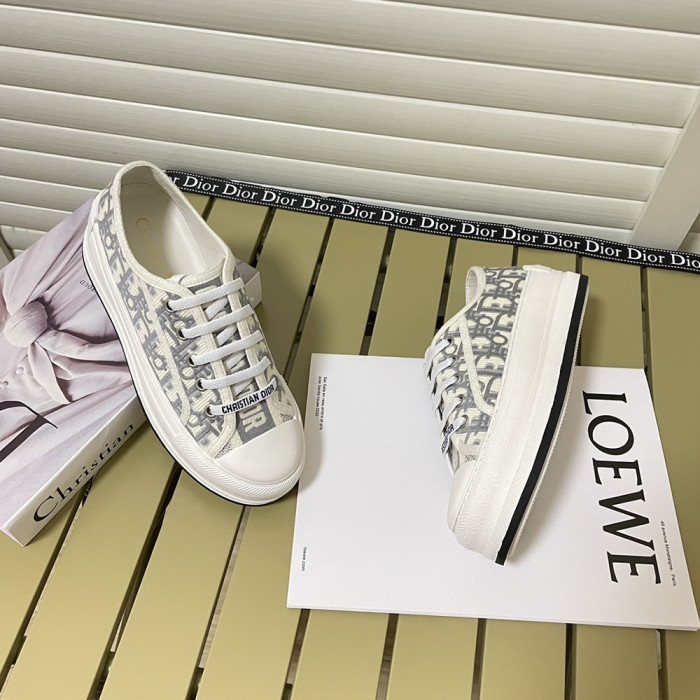 Dior Women Luxury Designer Shoes Canvas Shoes Loafers Flat Outdoor Shoes Sneakers Casual Shoes  Size 35 To 40