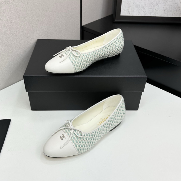 Chanel Ballerina Flats Luxury Designer Shoes Classic Silk Satin Lambskin Ballet Flats