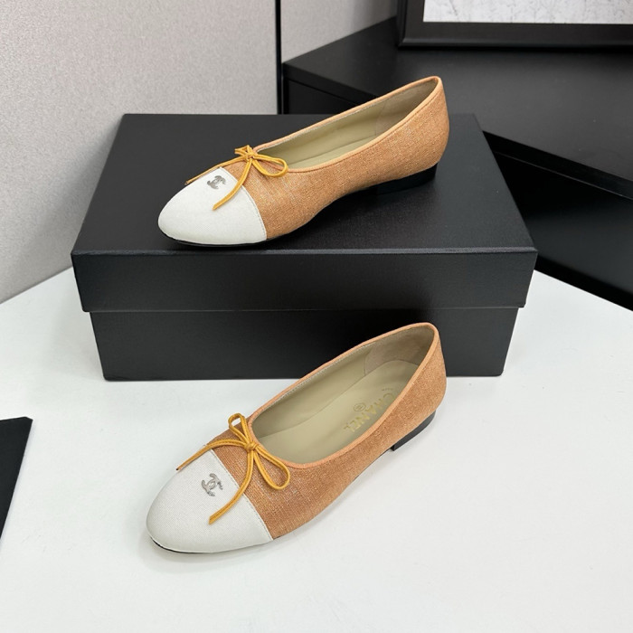 Chanel Ballerina Flats Luxury Designer Shoes Classic Silk Satin Lambskin Ballet Flats