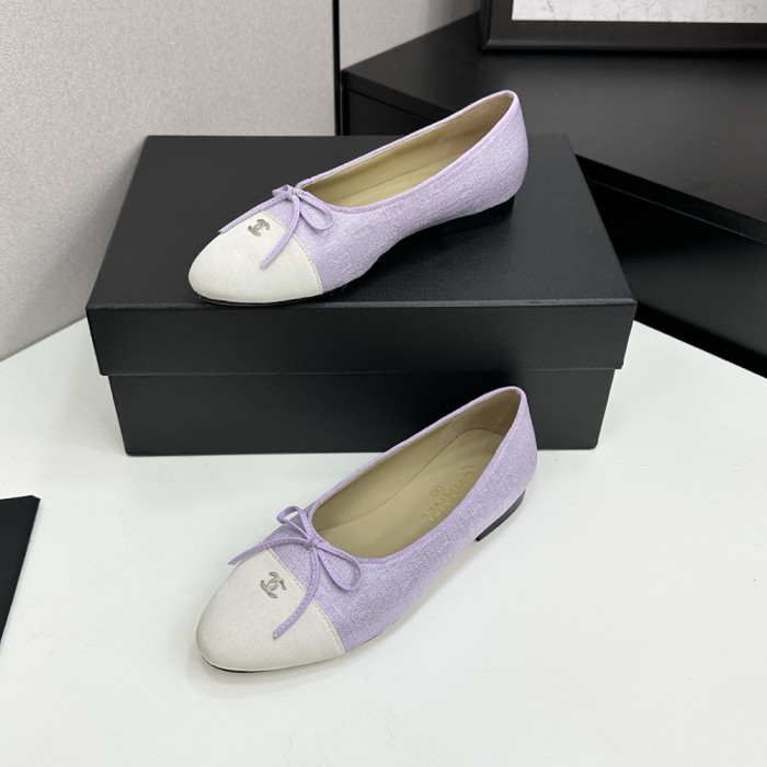Chanel Ballerina Flats Luxury Designer Shoes Classic Silk Satin Lambskin Ballet Flats