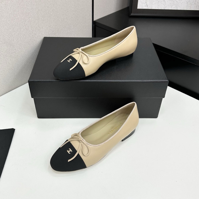 Chanel Ballerina Flats Luxury Designer Shoes Classic Silk Satin Lambskin Ballet Flats