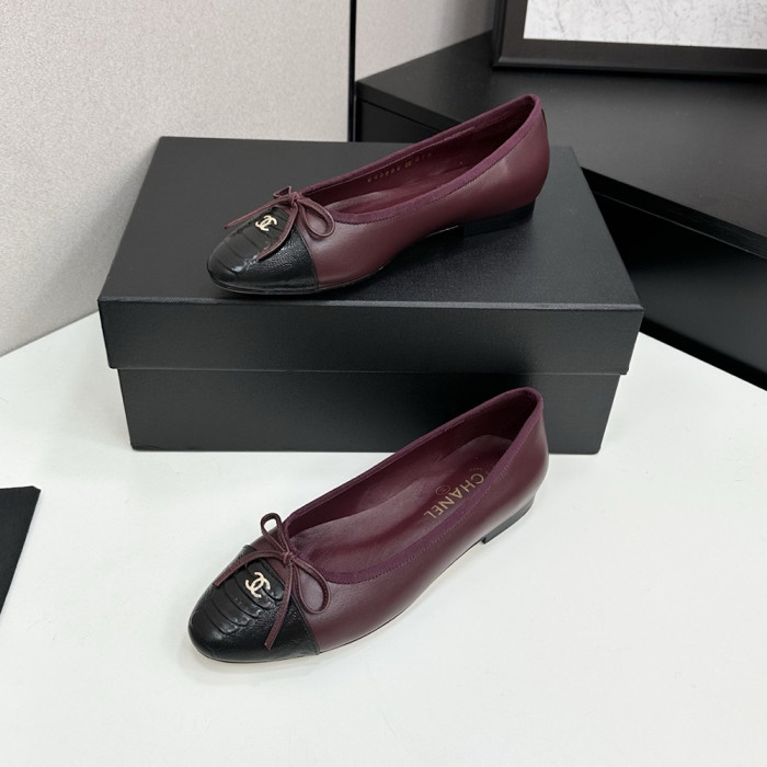 Chanel Ballerina Flats Luxury Designer Shoes Classic Silk Satin Lambskin Ballet Flats