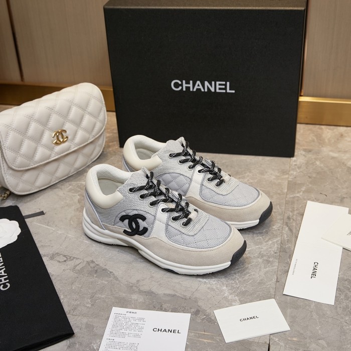 Chanel Lover Luxury Designer Shoes Breathable Casual Shoes Sneakers 38 To 46