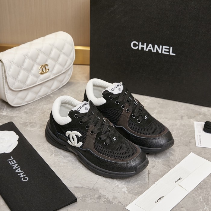 Chanel Lover Luxury Designer Shoes Breathable Casual Shoes Sneakers 38 To 46
