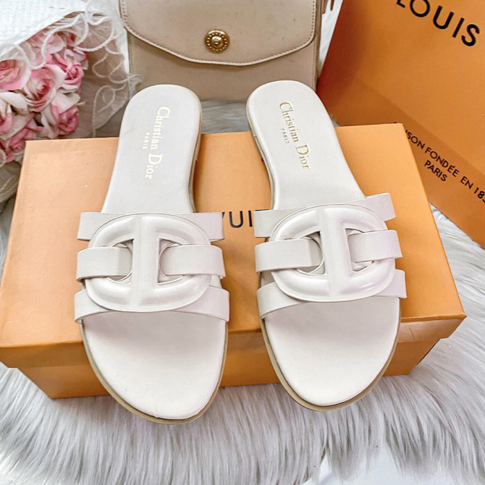 Dior Luxury Designer Shoes Loafers Slipper Flat Outdoor Beach Slippers Women Shoes Household Sandals 36 to 42