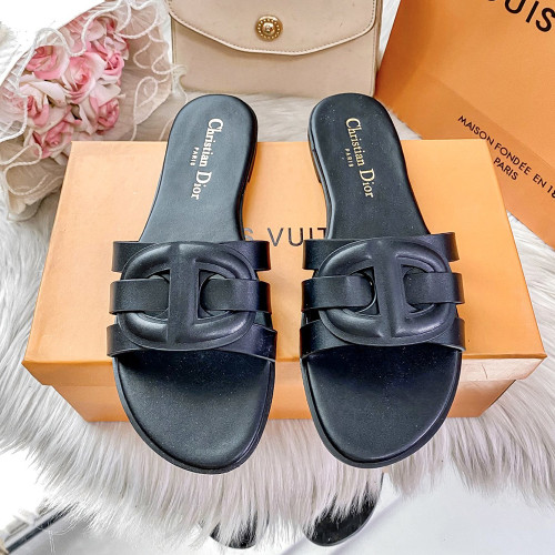 Dior Luxury Designer Shoes Loafers Slipper Flat Outdoor Beach Slippers Women Shoes Household Sandals 36 to 42