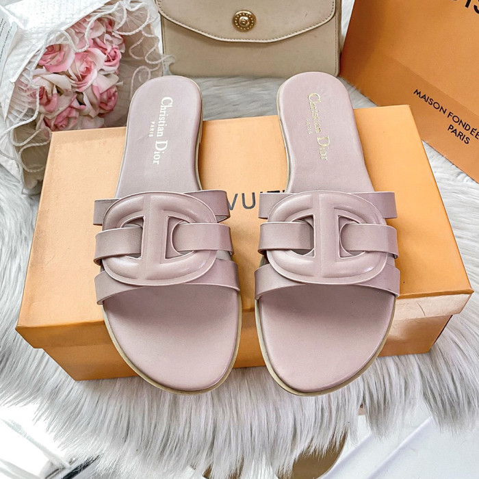 Dior Luxury Designer Shoes Loafers Slipper Flat Outdoor Beach Slippers Women Shoes Household Sandals 36 to 42