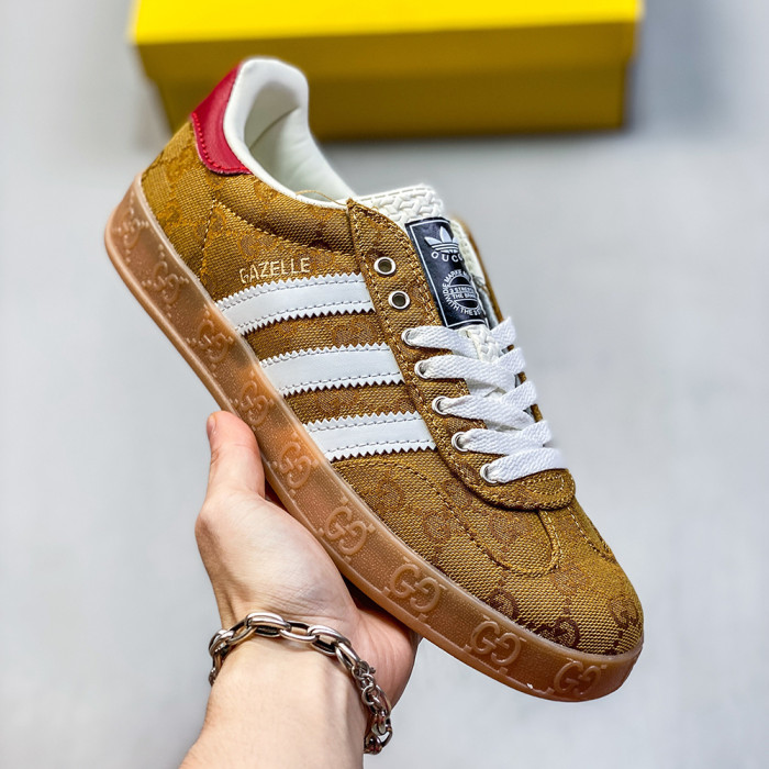 Adidas Originals Gazelle Esquisite Gucci Co-branded Lover Luxury Designer Shoes Loafers Flat Outdoor Shoes Sneakers 36 to 45