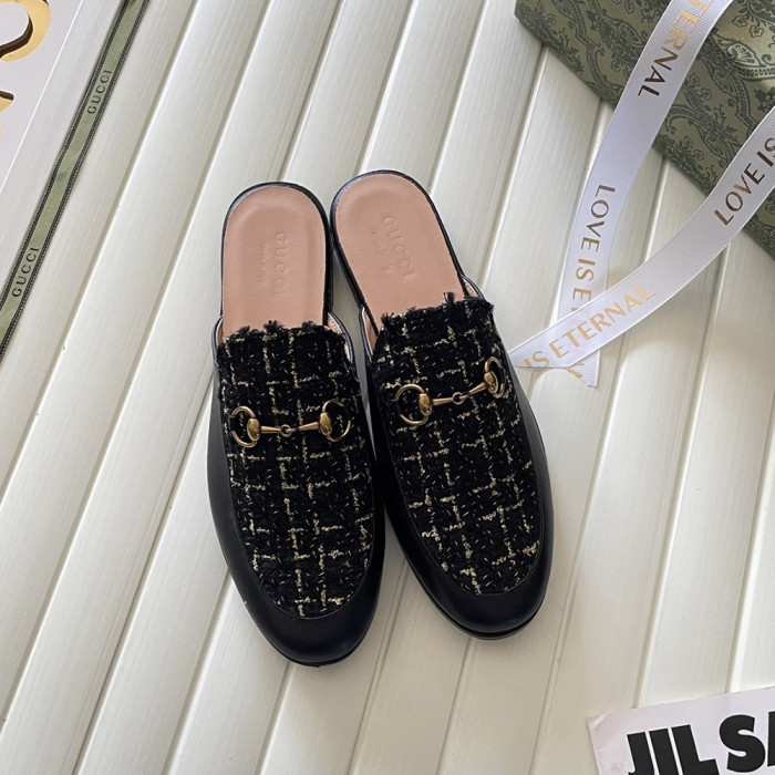 Gucci Ladies Slip-on Mules Luxury Designer Shoes Loafers Outdoor Beach Slippers  Sandals 35 to 42