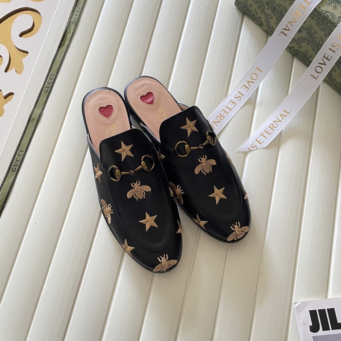 Gucci Ladies Slip-on Mules Luxury Designer Shoes Loafers Outdoor Beach Slippers  Sandals 35 to 42