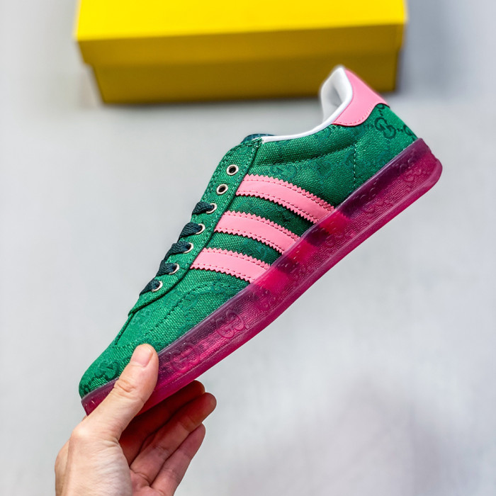 Adidas Originals Gazelle Esquisite Gucci Co-branded Lover Luxury Designer Shoes Loafers Flat Outdoor Shoes Sneakers 36 to 45