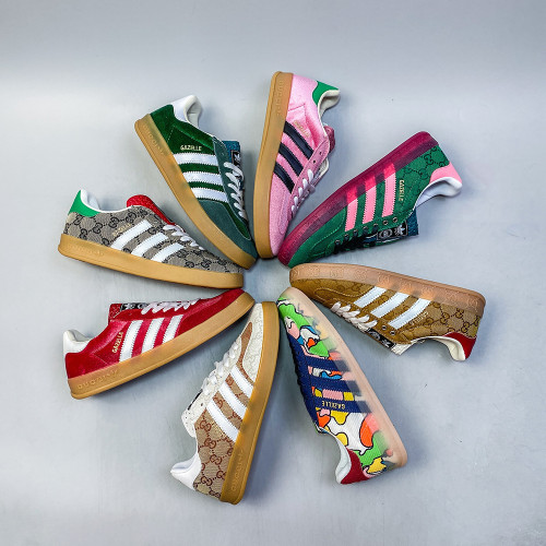 Adidas Originals Gazelle Esquisite Gucci Co-branded Lover Luxury Designer Shoes Loafers Flat Outdoor Shoes Sneakers 36 to 45