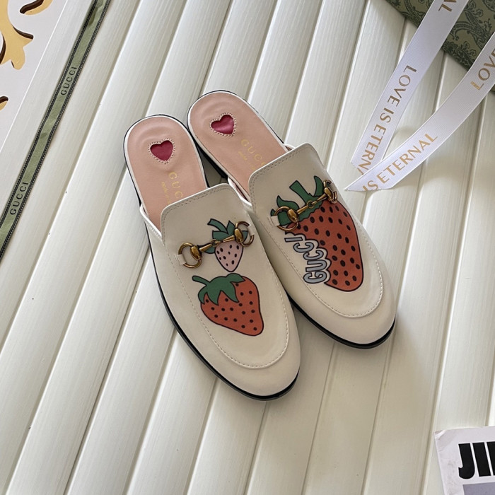 Gucci Ladies Slip-on Mules Luxury Designer Shoes Loafers Outdoor Beach Slippers  Sandals 35 to 42