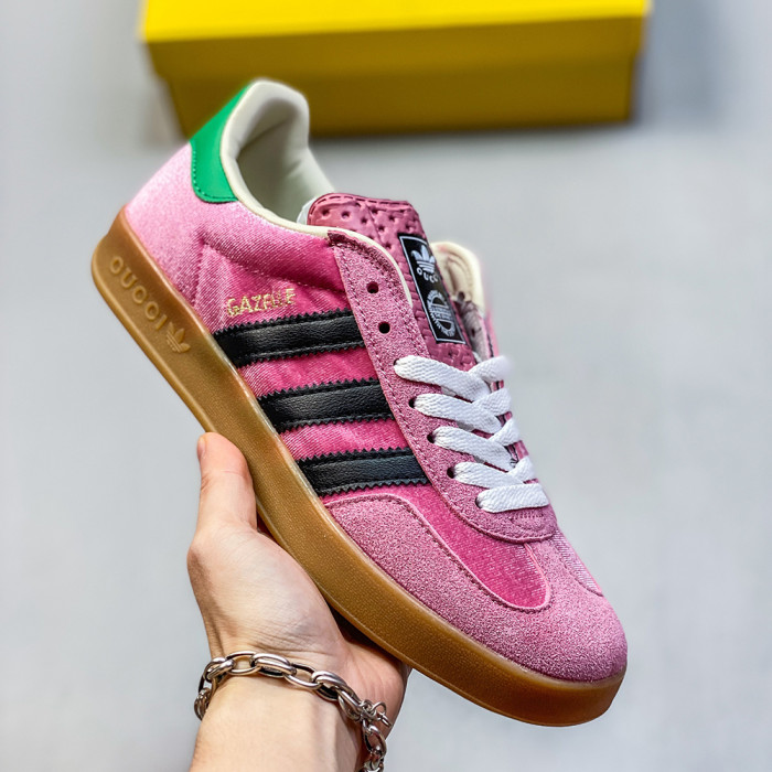 Adidas Originals Gazelle Esquisite Gucci Co-branded Lover Luxury Designer Shoes Loafers Flat Outdoor Shoes Sneakers 36 to 45