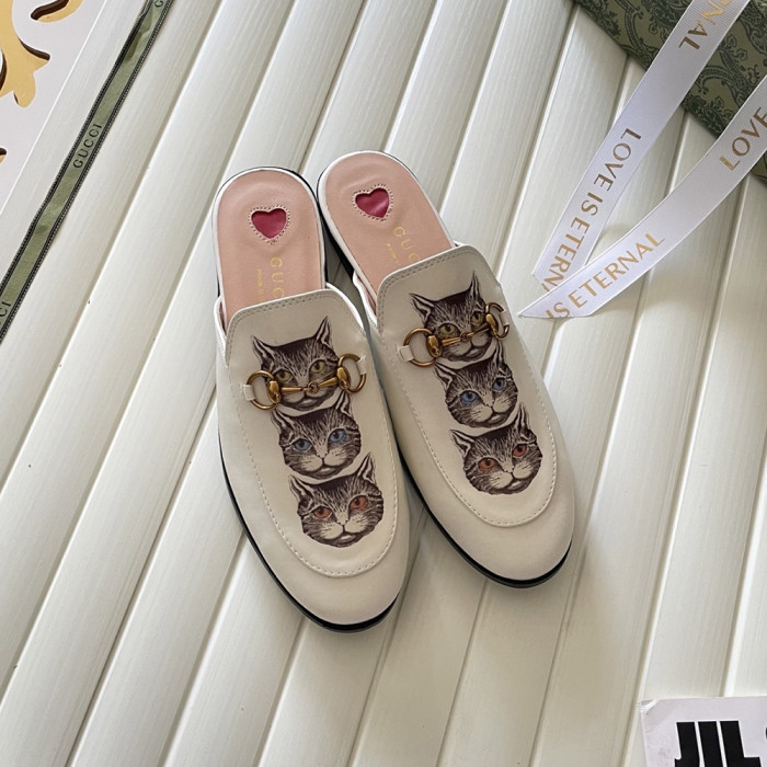 Gucci Ladies Slip-on Mules Luxury Designer Shoes Loafers Outdoor Beach Slippers  Sandals 35 to 42