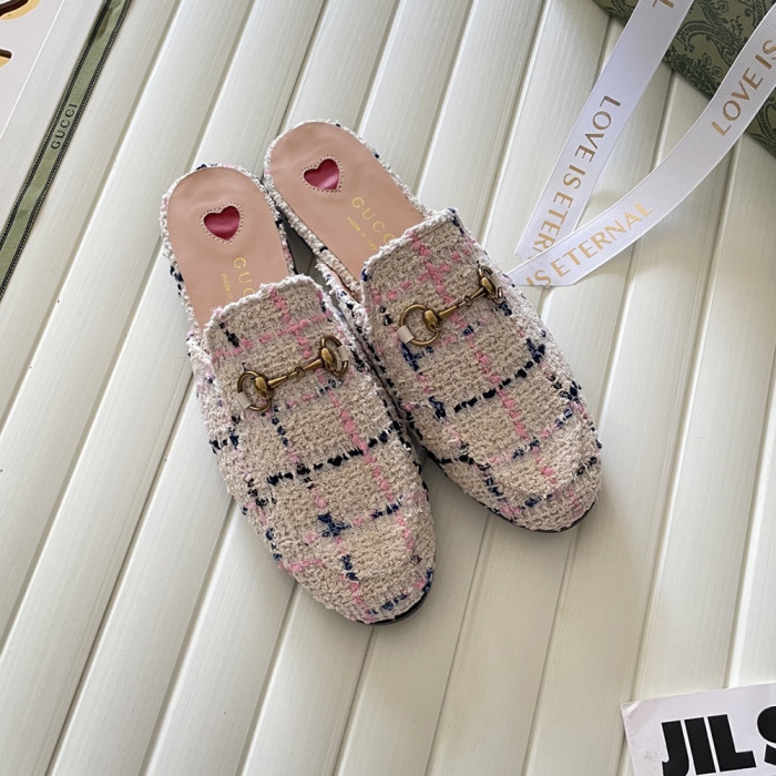 Gucci Ladies Slip-on Mules Luxury Designer Shoes Loafers Outdoor Beach Slippers  Sandals 35 to 42