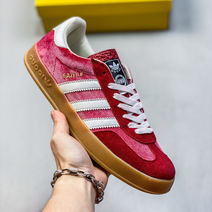 Adidas Originals Gazelle Esquisite Gucci Co-branded Lover Luxury Designer Shoes Loafers Flat Outdoor Shoes Sneakers 36 to 45