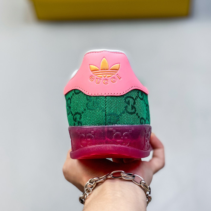 Adidas Originals Gazelle Esquisite Gucci Co-branded Lover Luxury Designer Shoes Loafers Flat Outdoor Shoes Sneakers 36 to 45