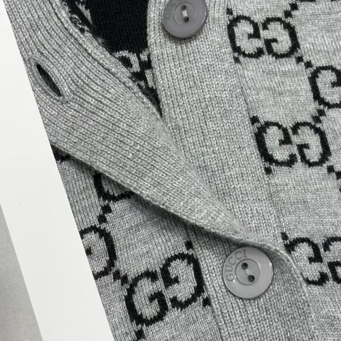 Gucci Luxury Designer Clothes For Women Couple Double Sided Cardigan Sweater Knit Jackets Outerwear No Box