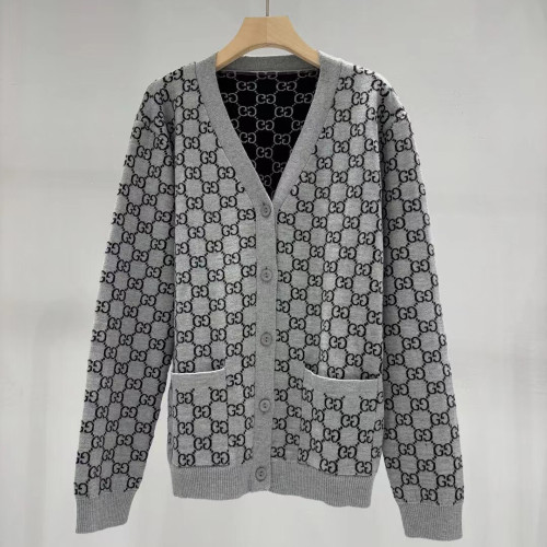 Gucci Luxury Designer Clothes For Women Couple Double Sided Cardigan Sweater Knit Jackets Outerwear No Box