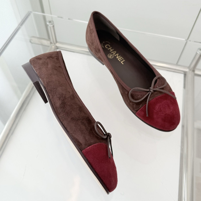 Chanel Ballerina Flats Luxury Designer Shoes Classic Silk Satin Lambskin Ballet Flats