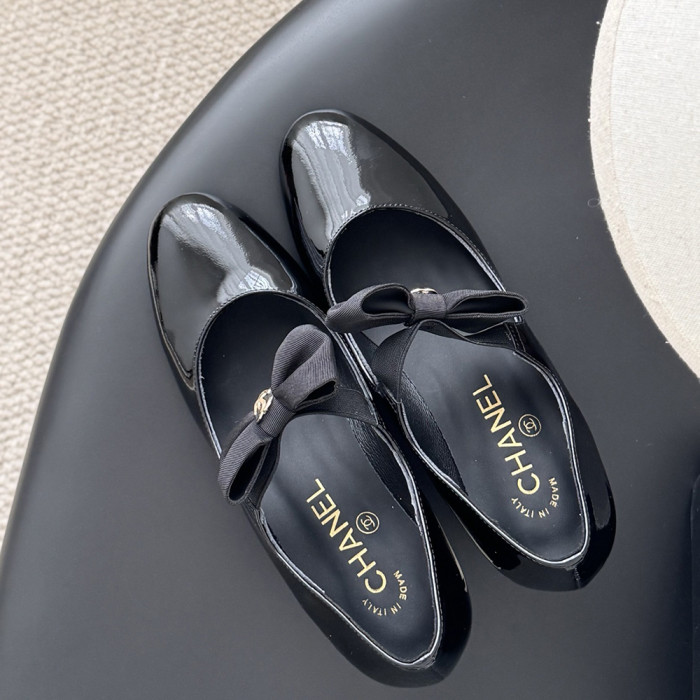 Chanel Pearl Heel Pumps Luxury Designer Shoes Classic Everyday Mary Jean Flat Shoes