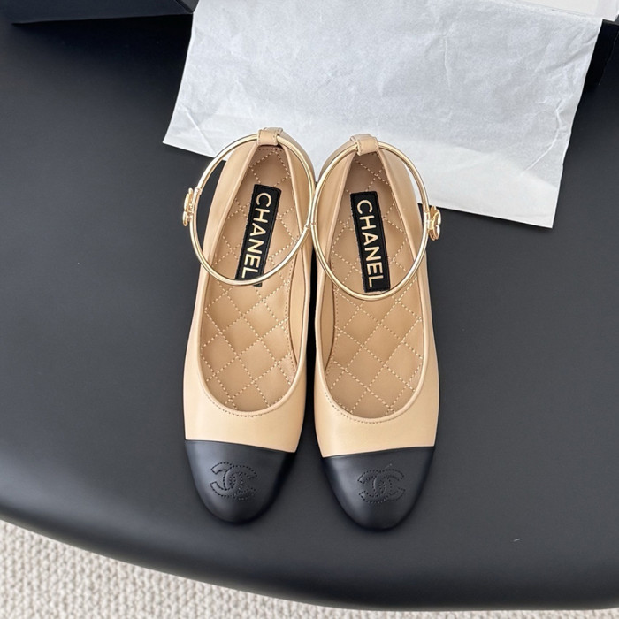 Chanel Pearl Heel Pumps Luxury Designer Shoes Classic Everyday Mary Jean Flat Shoes